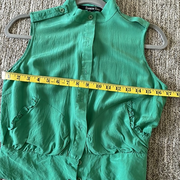 Sleeveless silk top - Picture 3 of 4